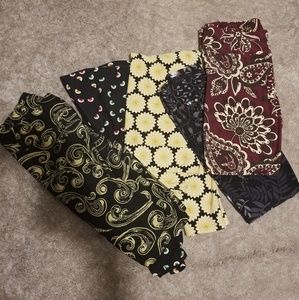 Lot of 5 lularoe leggings